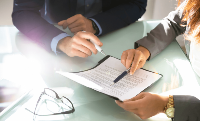 reviewing insurance documents