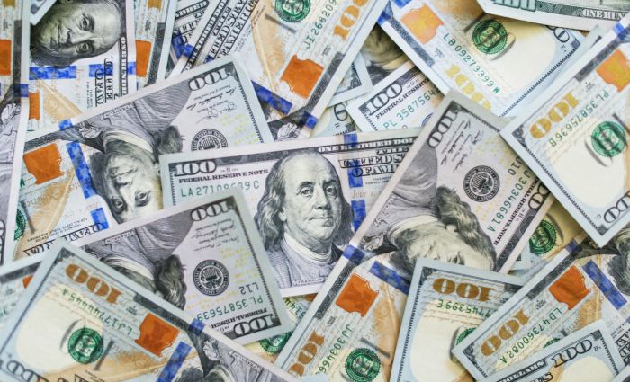 Stack of money/dollars